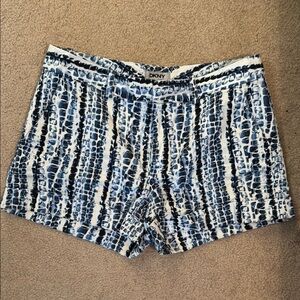DKNY Blue Patterned Women's Shorts